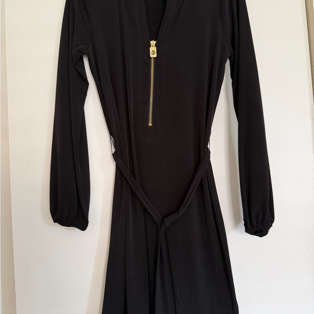 Michael Kors Black Dress with Gold Accent